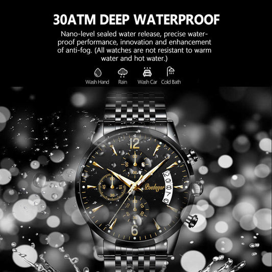 POEDAGAR Brand New Fashion Men's Watch Waterproof Luminous Date Sport Watches Luxury