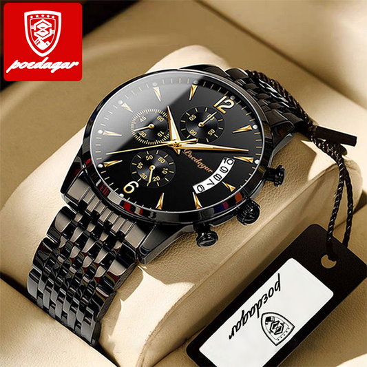 POEDAGAR Brand New Fashion Men's Watch Waterproof Luminous Date Sport Watches Luxury
